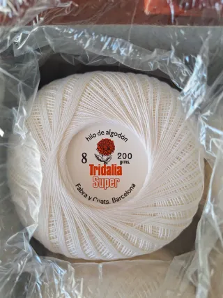 Hilo Tridalia Super Algodón Blanco 200gramos