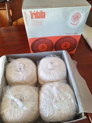 Hilo Tridalia Super Algodón Blanco 200gramos