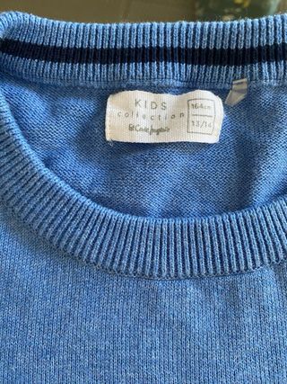 Jersey azul niño El Corte Inglés talla 13/14 años