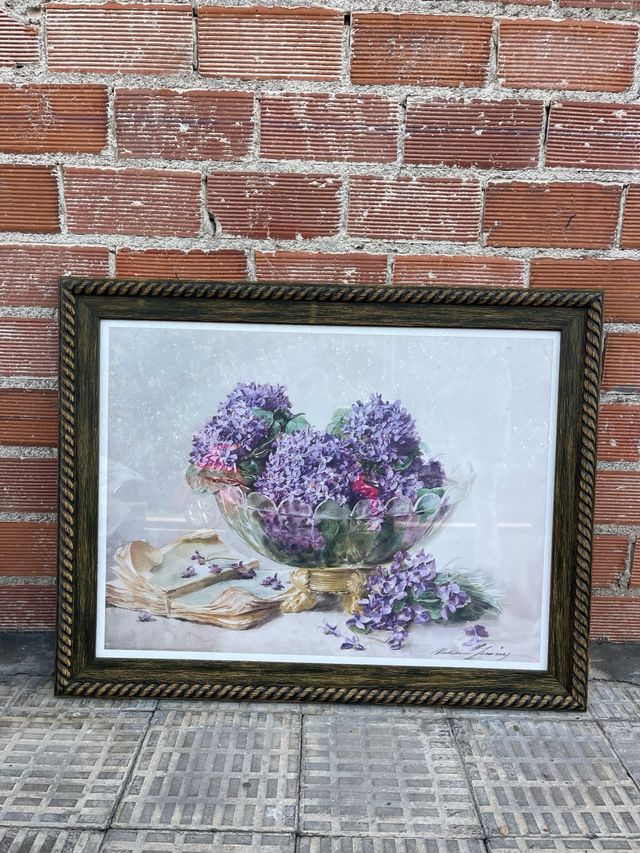 Cuadro precioso con marco espectacular