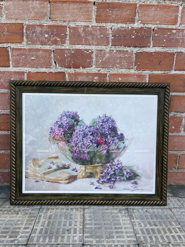 Cuadro precioso con marco espectacular