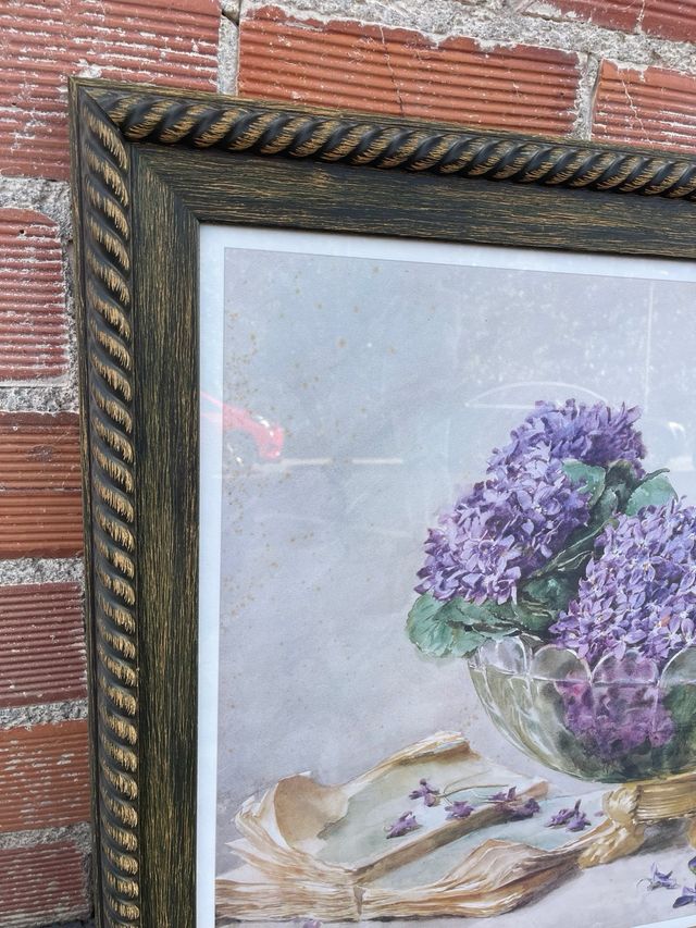 Cuadro precioso con marco espectacular