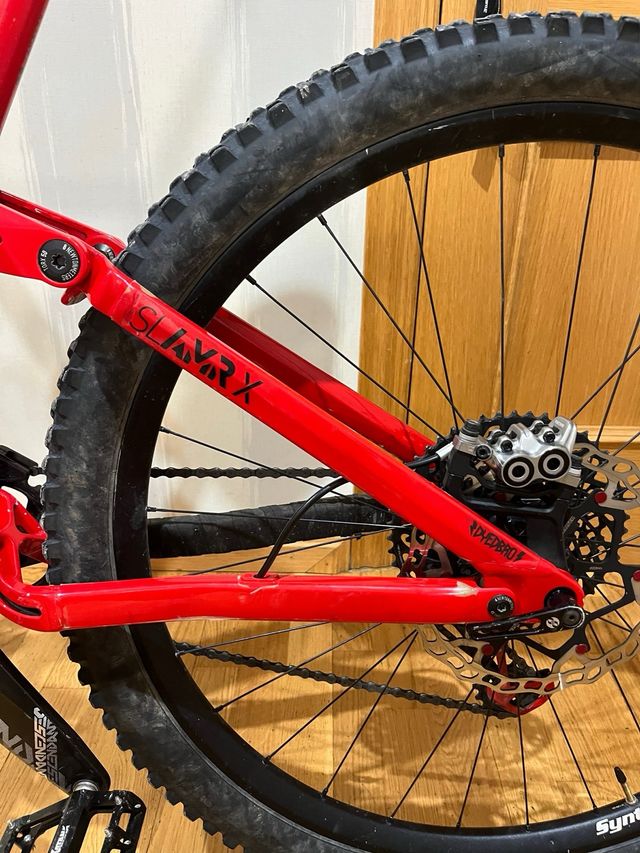 Ghost Enduro Bicicleta Montaña Roja