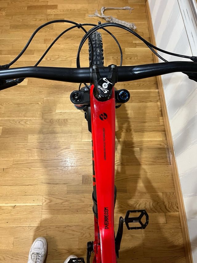 Ghost Enduro Bicicleta Montaña Roja