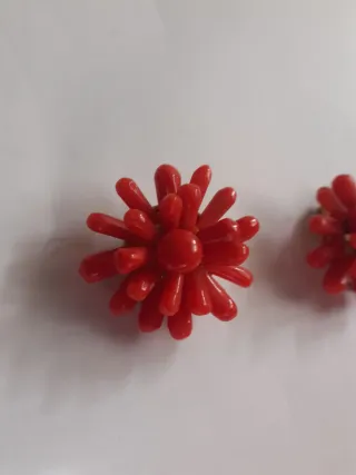 Pendientes de coral rojo,espero ofertas