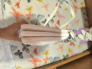 Borsa bianca con catena argento