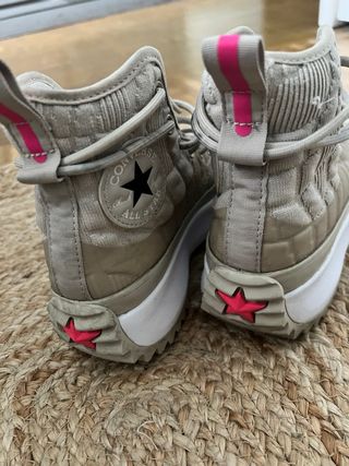 Zapatillas Converse Beige y Rosa