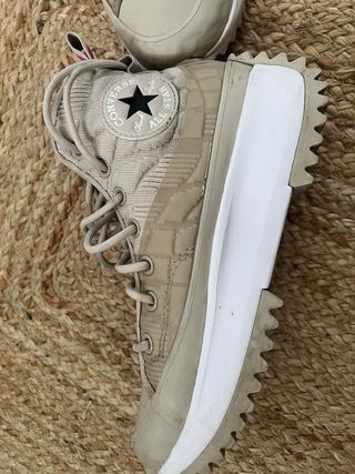 Zapatillas Converse Beige y Rosa