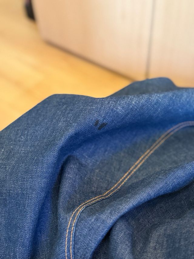 Puf vaquero de bolitas