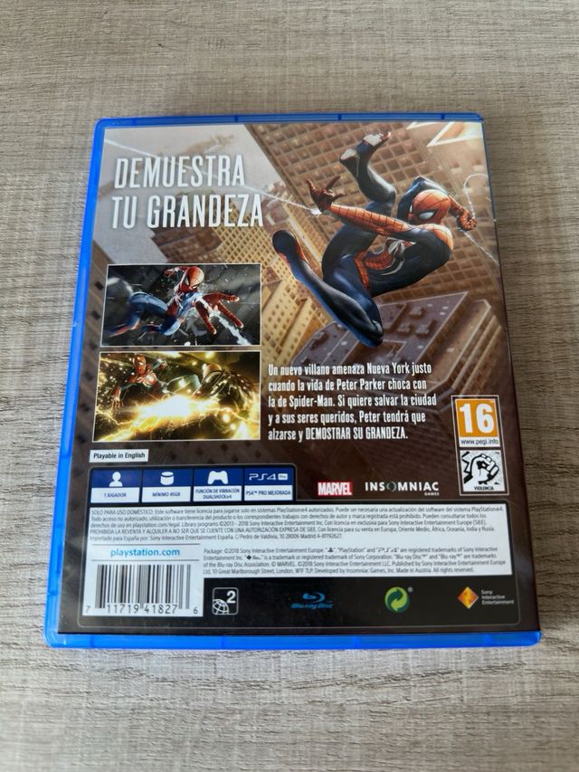 Marvel Spider-Man PS4 (PlayStation 4)