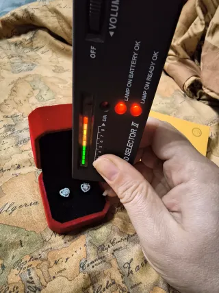 Orecchini Cuore Moissanite Argento GRA