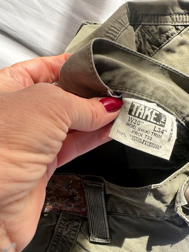 Pantalón Cargo Verde Militar