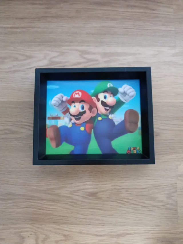 Cuadro decorativo Mario y Luigi