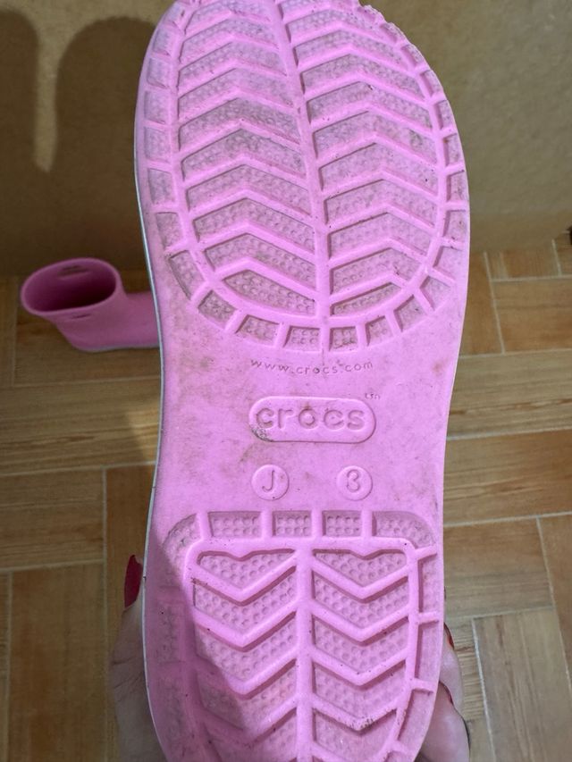 Botas Crocs Rosas Talla J3