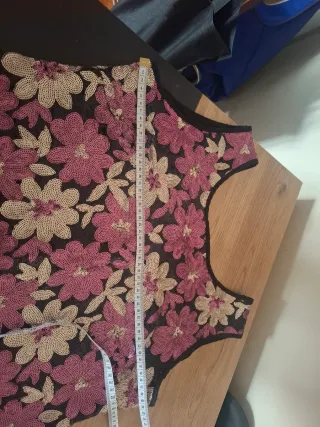 Vestido fiesta lentejuelas floral