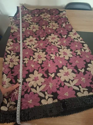 Vestido fiesta lentejuelas floral