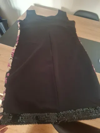 Vestido fiesta lentejuelas floral