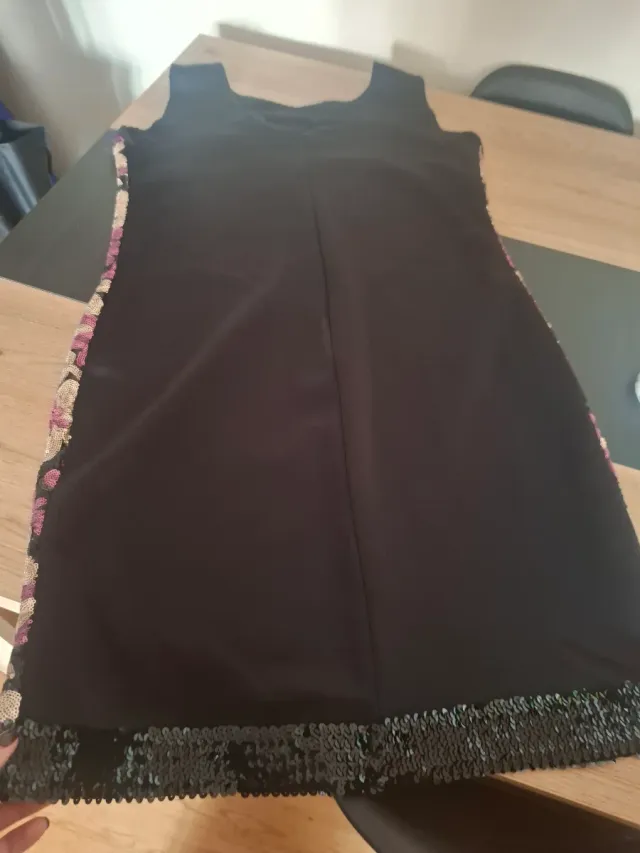 Vestido fiesta lentejuelas floral