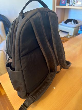 Mochila Adolfo Dominguez Tela Negra Multiusos