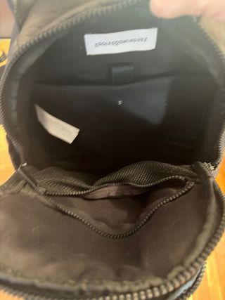 Mochila Adolfo Dominguez Tela Negra Multiusos