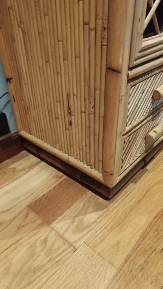 Aparador Vitrina Bambú con Cajones. NO ENVÍO