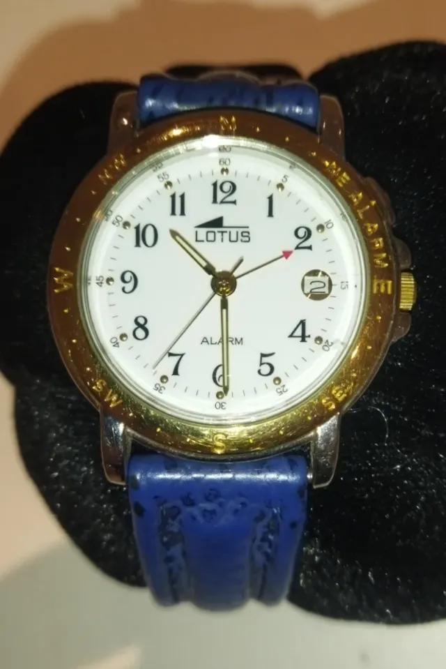 Reloj Lotus Vintage 1994 Unisex Azul/Dorado