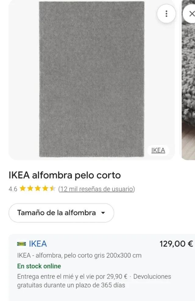 Alfombra Ikea Gris
