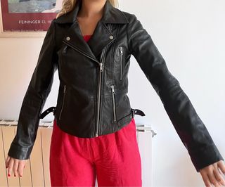 Cazadora de cuero auténtico