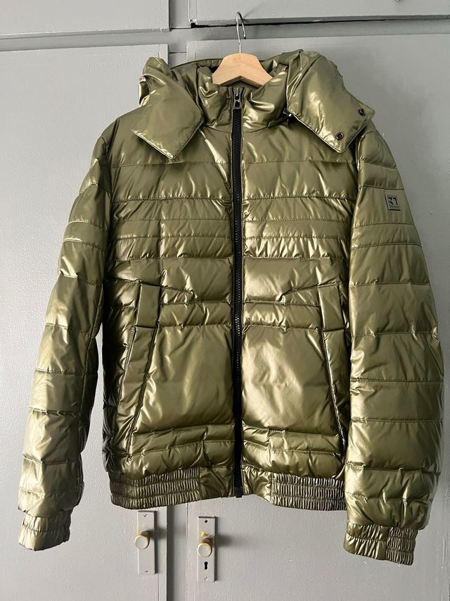 Abrigo Hugo Boss Verde Oliva Brillante