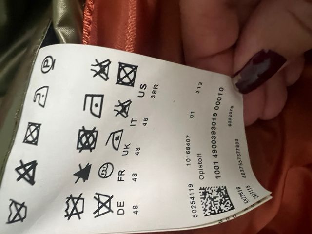 Abrigo Hugo Boss Verde Oliva Brillante