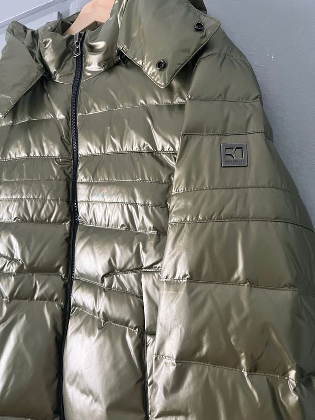 Abrigo Hugo Boss Verde Oliva Brillante