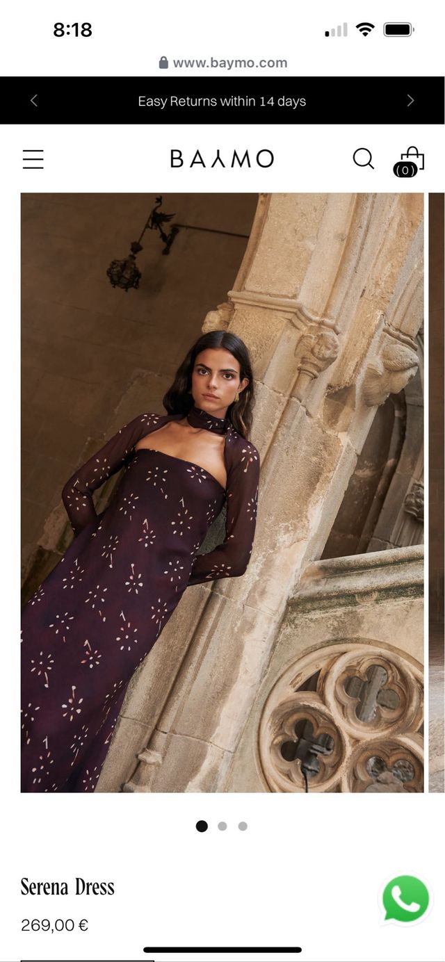 Vestido Baymo invitada talla S