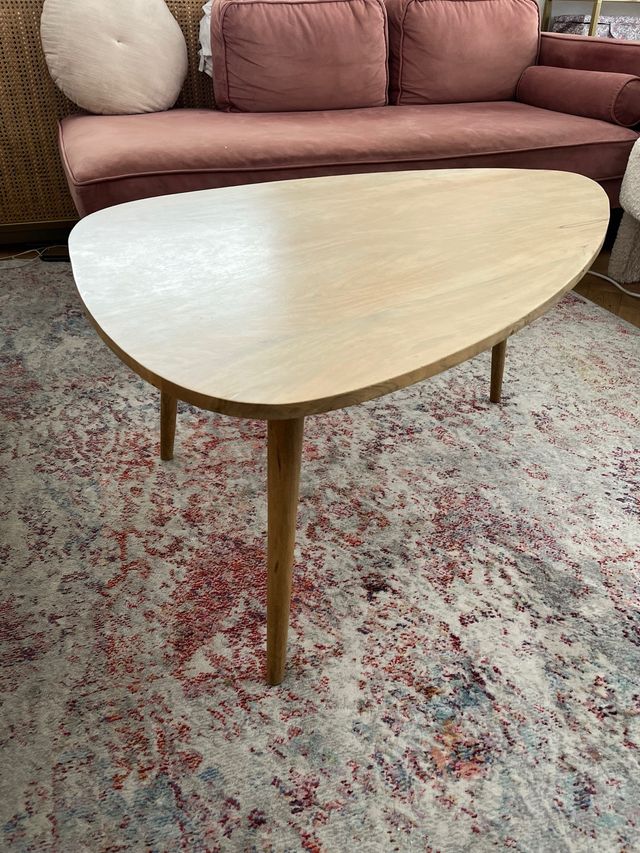 Mesa de centro triangular madera Maison du Monde