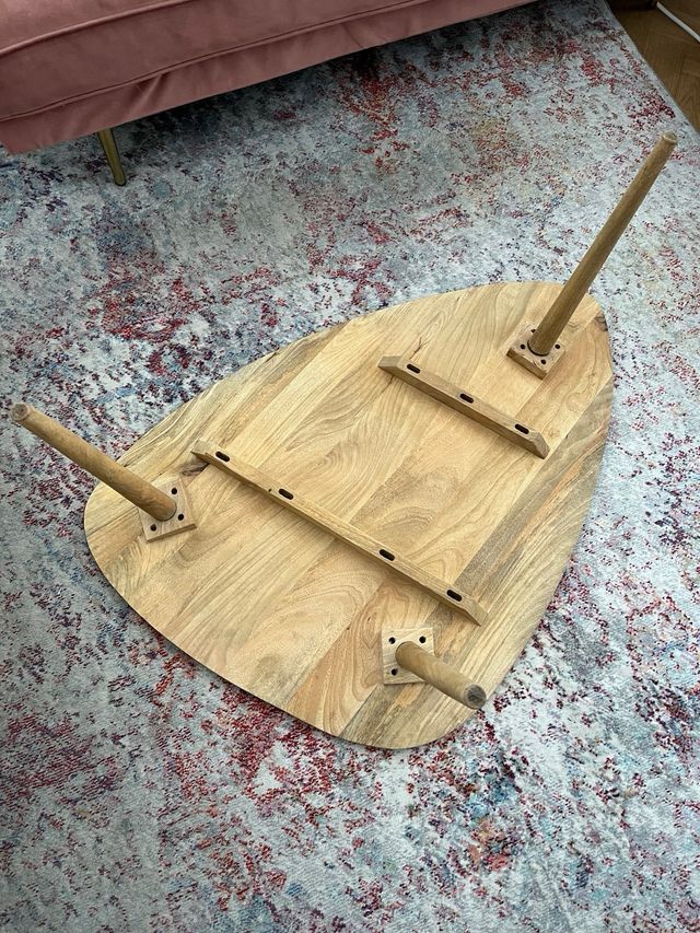 Mesa de centro triangular madera Maison du Monde