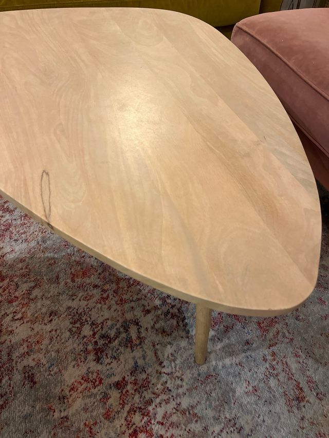 Mesa de centro triangular madera Maison du Monde