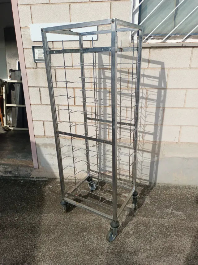 Carro acero inoxidable para bandejas