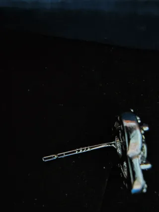 Orecchini argento moissanite trifoglio