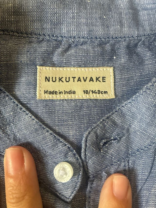 Lote 2 Camisas NUKUTAVAKE Azul Talla 10/14cm