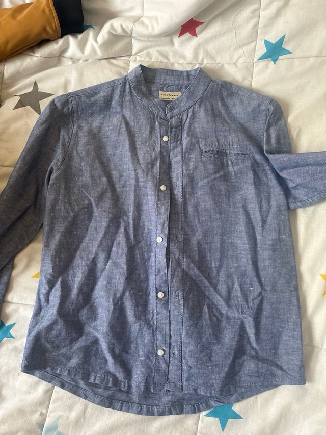 Lote 2 Camisas NUKUTAVAKE Azul Talla 10/14cm