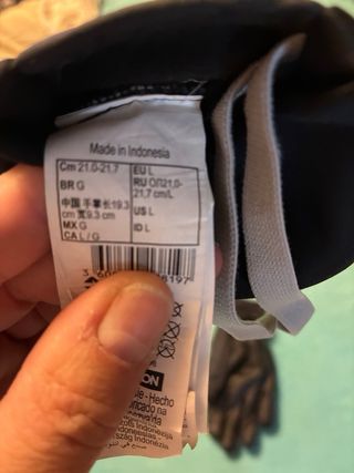 Guantes de nieve Wedze negros talla L