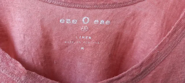 Camiseta top tan 100% lino eseOese