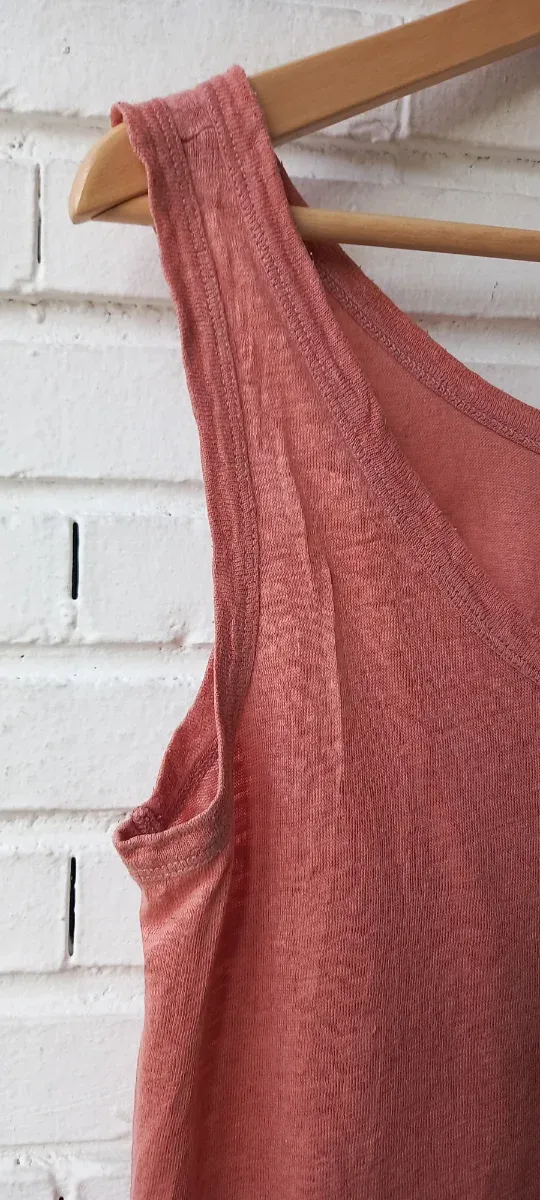 Camiseta top tan 100% lino eseOese