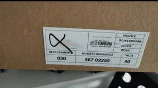 Botines rosas y blancos nuevos