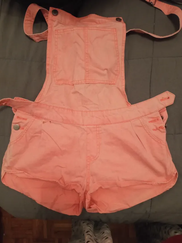 Lote 2 shorts mujer, un peto vaquero y un mono S