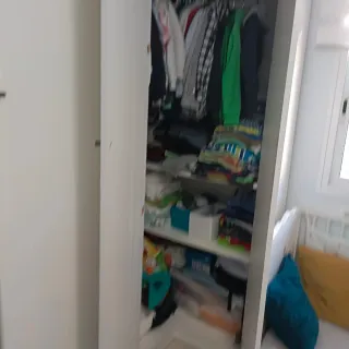 Armario esquinero blanco