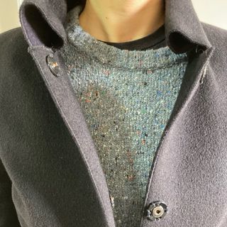 Cappotto Peserico Lana/Angora Nero Tg 46 (IT)