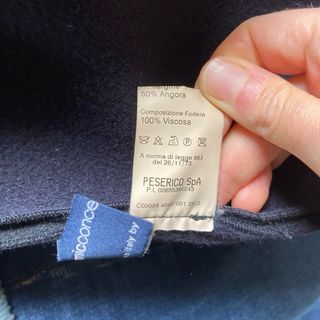 Cappotto Peserico Lana/Angora Nero Tg 46 (IT)