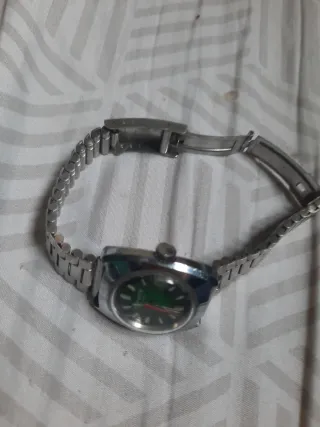 Reloj HMT Verde y Plateado Automático