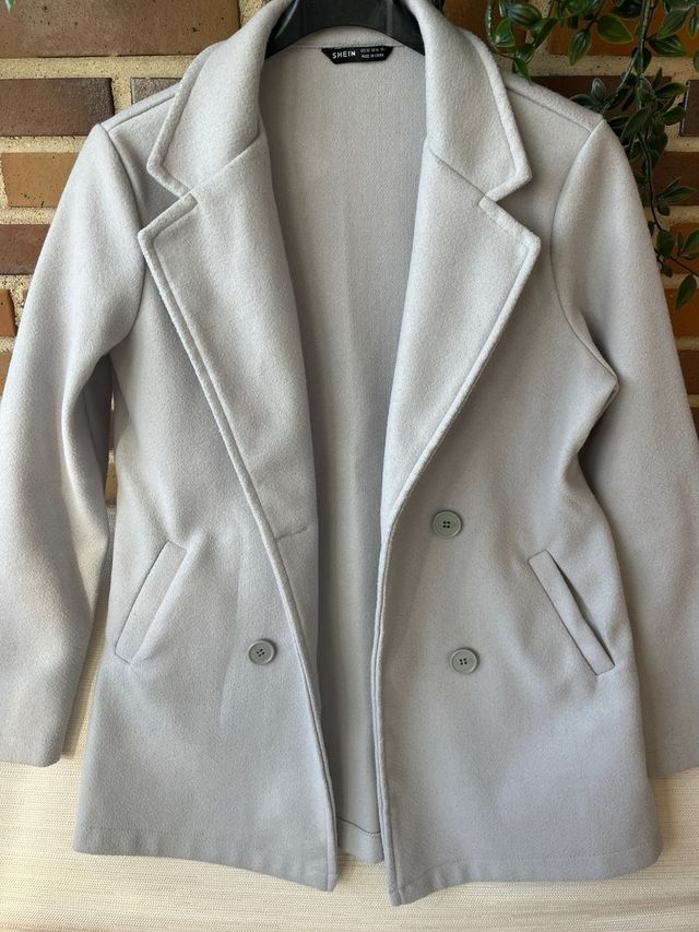 Abrigo gris Shein