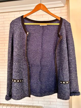 Chaqueta SuiteBlanco azul plateada